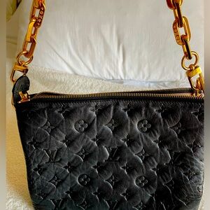 Black Quilted Leather Bag